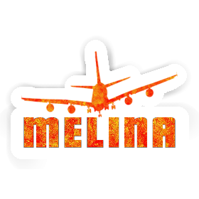 Sticker Melina Airplane Image