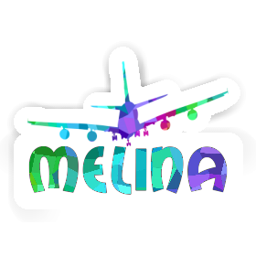 Sticker Melina Airplane Image