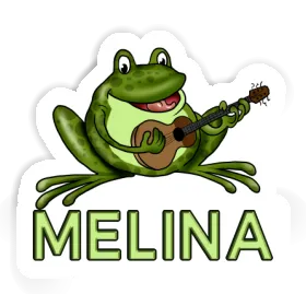 Melina Sticker Guitar Frog Image