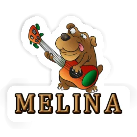 Sticker Guitar Dog Melina Image