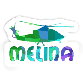 Sticker Helicopter Melina Image