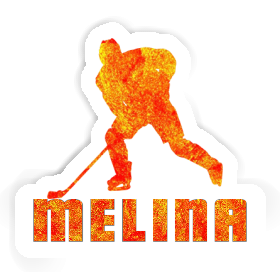 Aufkleber Eishockeyspieler Melina Image