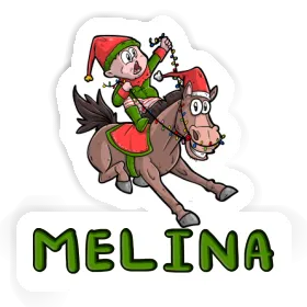 Christmas Horse Sticker Melina Image