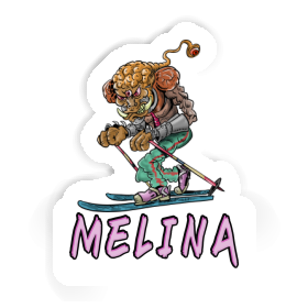 Telemark Skier Sticker Melina Image