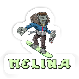 Sticker Melina Snowboarder Image