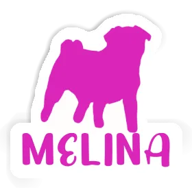 Sticker Pug Melina Image