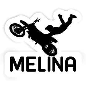 Melina Sticker Motocross Rider Image