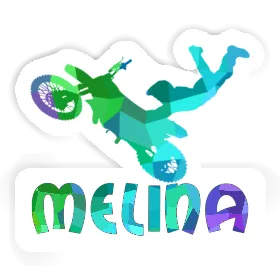 Motocross Rider Sticker Melina Image