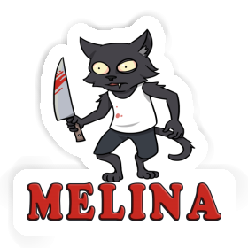 Sticker Psycho-Katze Melina Image