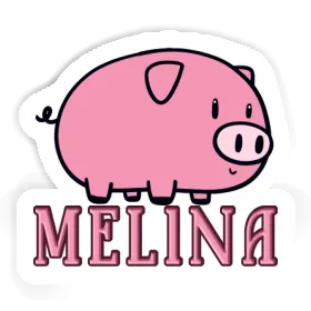 Sticker Melina Pig Image