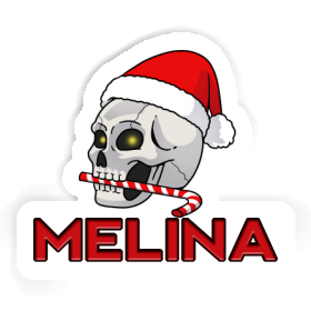 Sticker Melina Christmas Skull Image