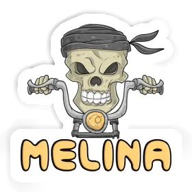 Sticker Motorbike Rider Melina Image