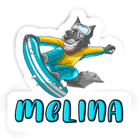 Sticker Melina Snowboarder Image