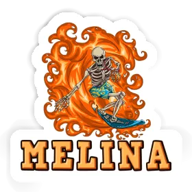 Melina Sticker Surfer Image