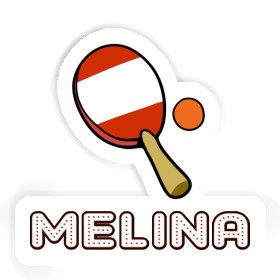 Melina Sticker Table Tennis Paddle Image