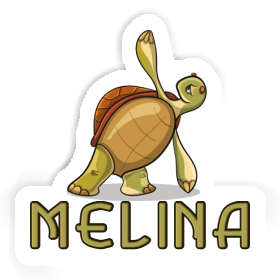 Melina Sticker Yoga Turtle Image