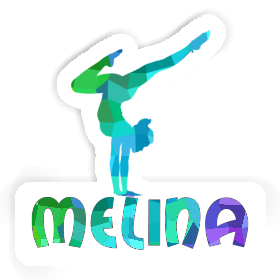 Melina Sticker Yoga Woman Image