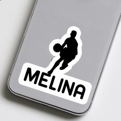 Melina Sticker Basketball Player Notebook Image