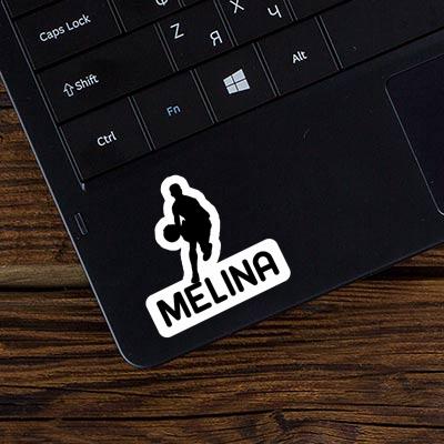 Sticker Melina Basketballspieler Notebook Image