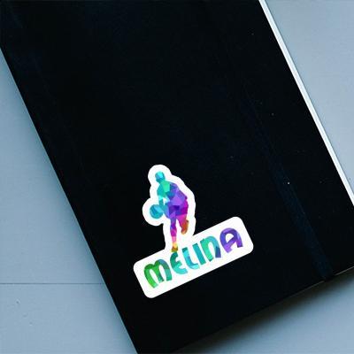 Sticker Melina Basketballspieler Laptop Image