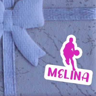 Sticker Melina Basketball Player Notebook Image