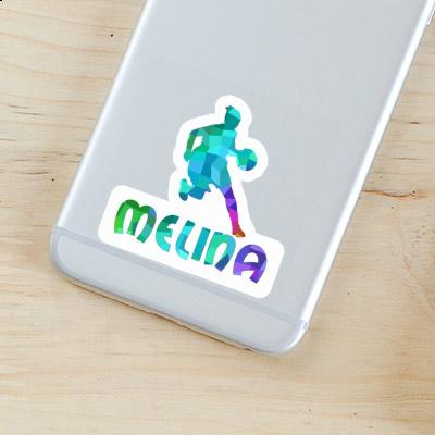 Sticker Melina Basketball Player Notebook Image