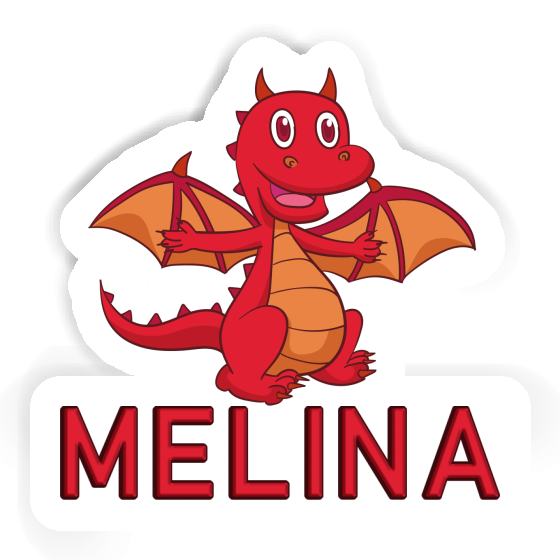 Baby Dragon Sticker Melina Laptop Image