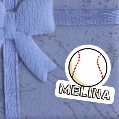 Melina Autocollant Balle de baseball Image