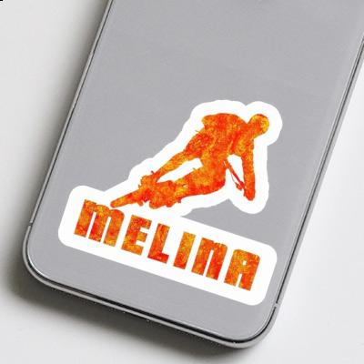 Sticker Melina Biker Laptop Image