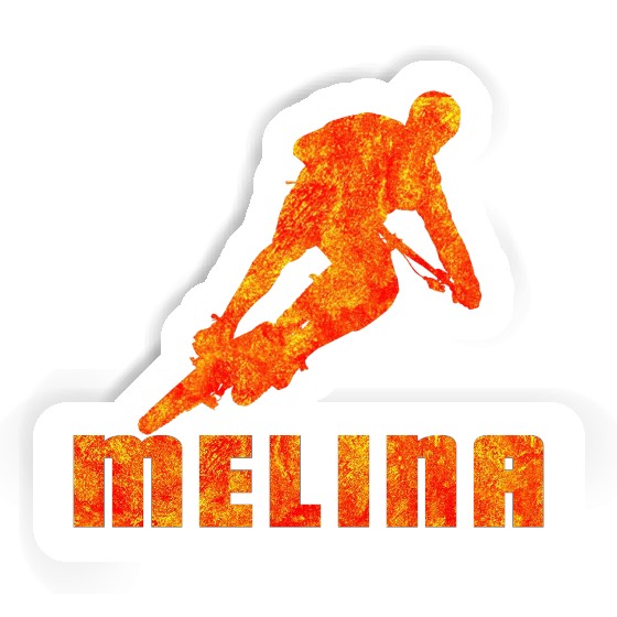 Sticker Melina Biker Laptop Image