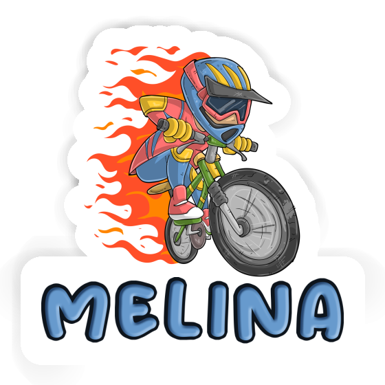 Melina Autocollant Vététiste de freeride Laptop Image