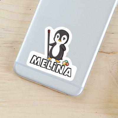 Melina Sticker Billiards Player Laptop Image