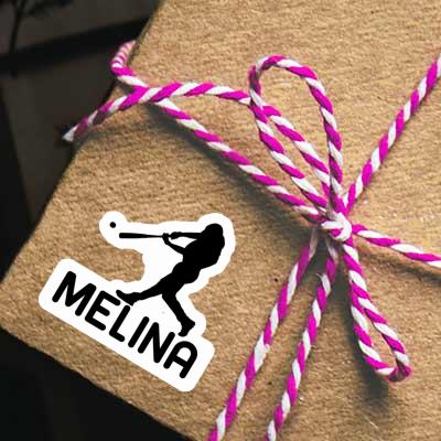 Melina Autocollant Joueur de baseball Gift package Image