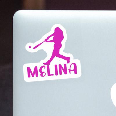 Sticker Baseball Player Melina Laptop Image