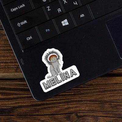 Sticker Indian Cat Melina Laptop Image