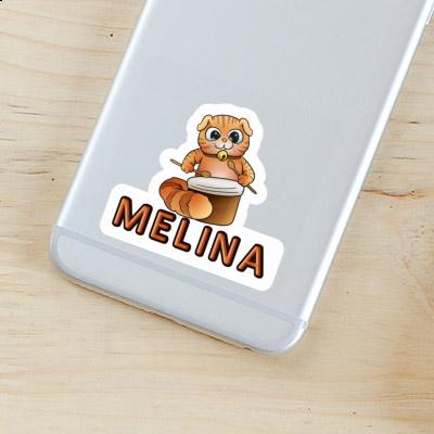 Sticker Melina Drummer Cat Gift package Image