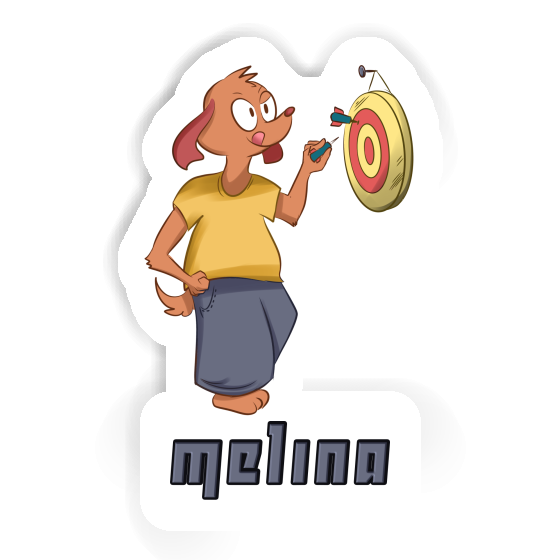 Melina Sticker Darts Player Notebook Image