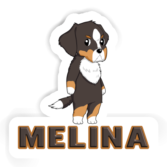 Melina Sticker Bernese Mountain Dog Notebook Image