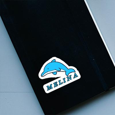 Sticker Melina Dolphin Laptop Image