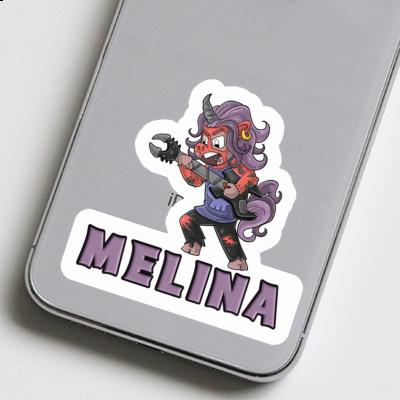 Sticker Melina Rocking Unicorn Notebook Image