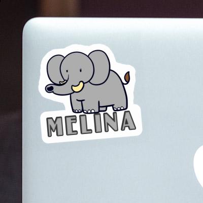 Sticker Elephant Melina Laptop Image