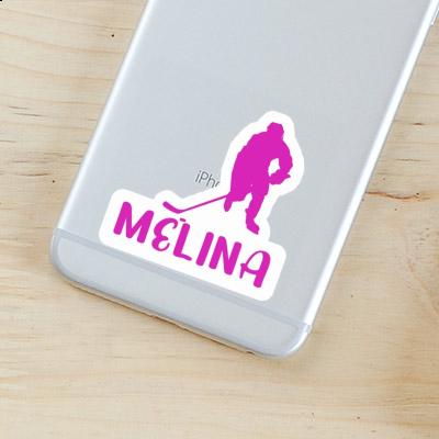 Hockey Player Sticker Melina Laptop Image