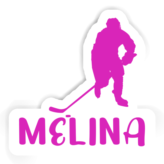 Melina Sticker Eishockeyspielerin Notebook Image