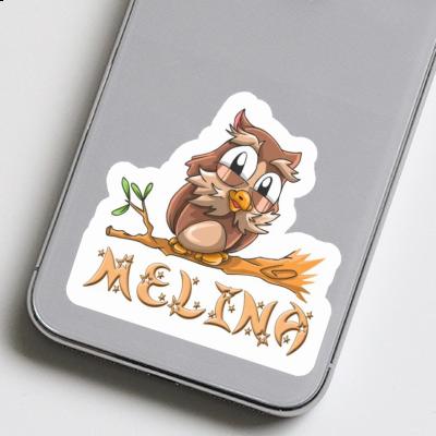 Sticker Owl Melina Laptop Image