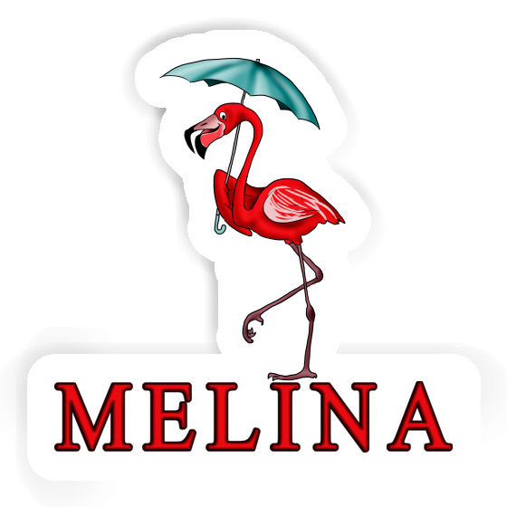 Sticker Melina Flamingo Laptop Image