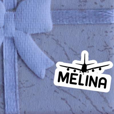 Sticker Melina Airplane Gift package Image