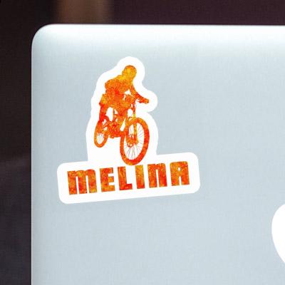 Freeride Biker Sticker Melina Laptop Image