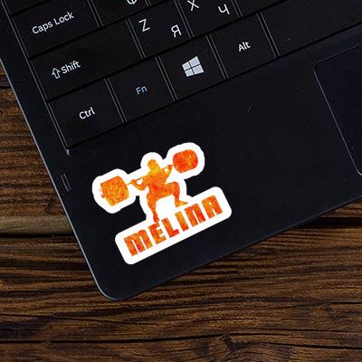 Sticker Melina Weightlifter Laptop Image