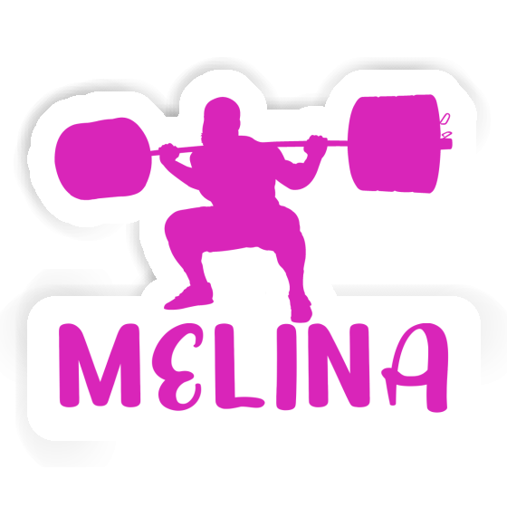 Sticker Weightlifter Melina Notebook Image