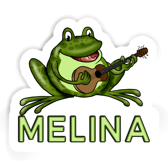 Gitarrenfrosch Aufkleber Melina Laptop Image